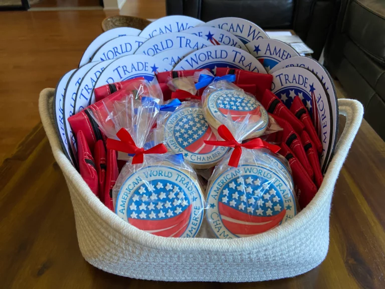 Basket of cookies with AWTCC logo